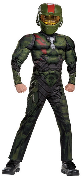 Morris Costumes Kid's Muscle Halo Wars Jerome Cost...