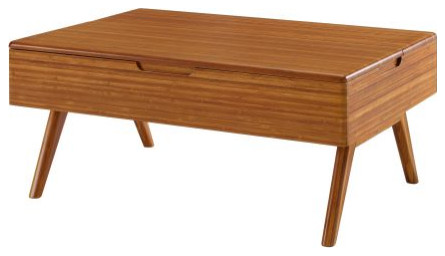 Rhody Lift Top Table  Amber   Midcentury   Coffee Tables   by HedgeApple  Houzz