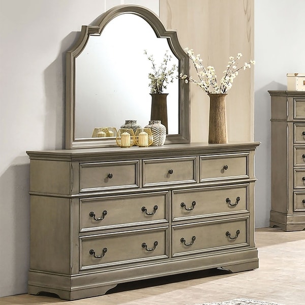 Aalia Transitional Grey 5-Piece Bedroom Set by Furniture of America - - 36593987