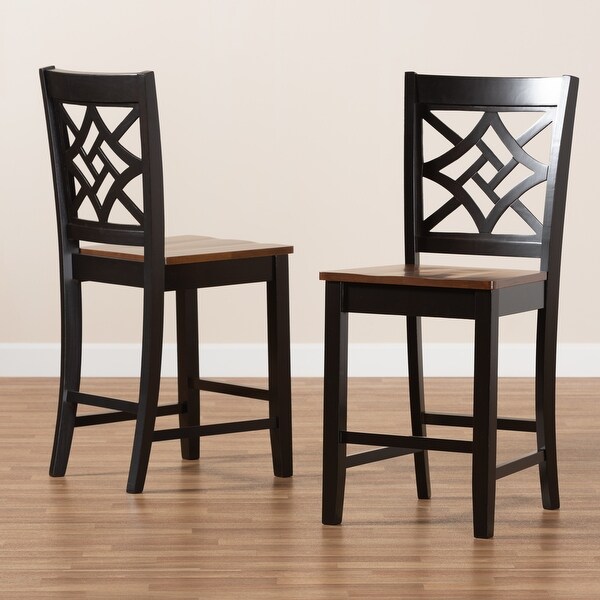 Nicolette Modern and Contemporary 2-Piece Counter Stool Set