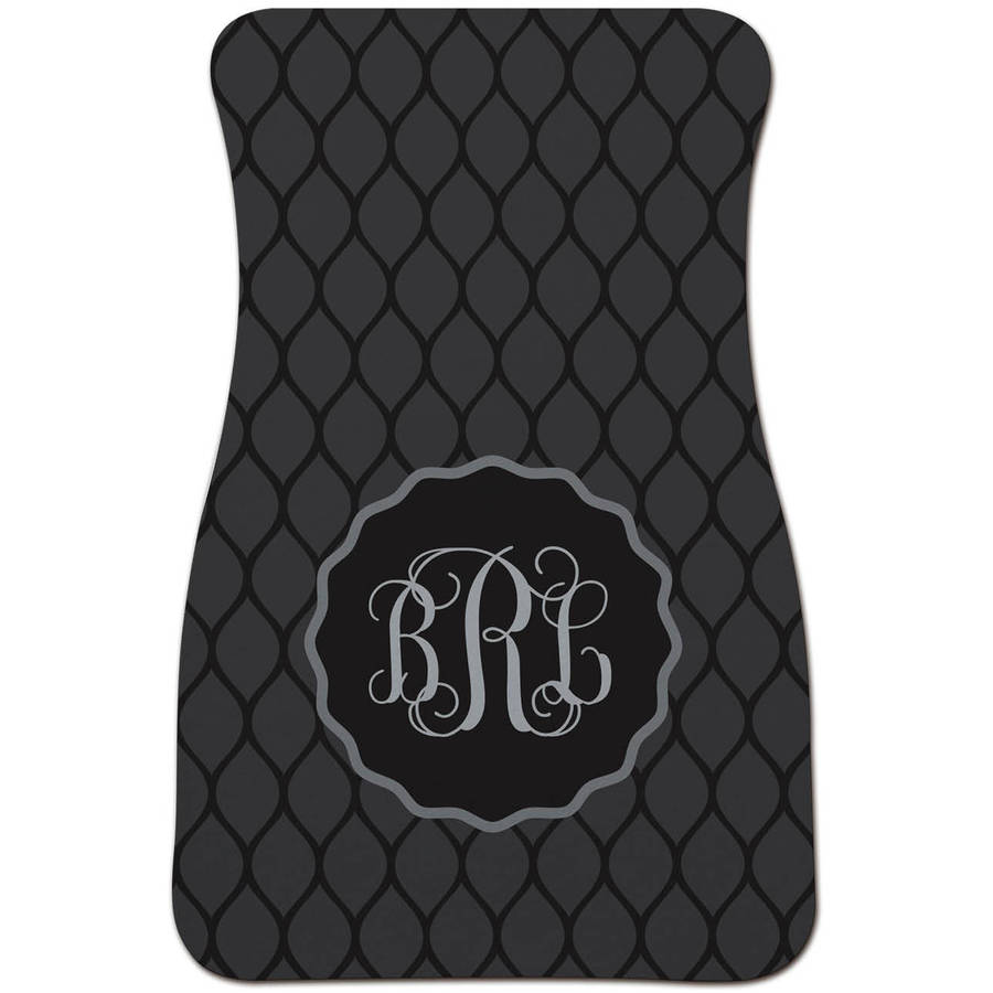 His or Her Monogram Personalized Set of 2 Car Mats