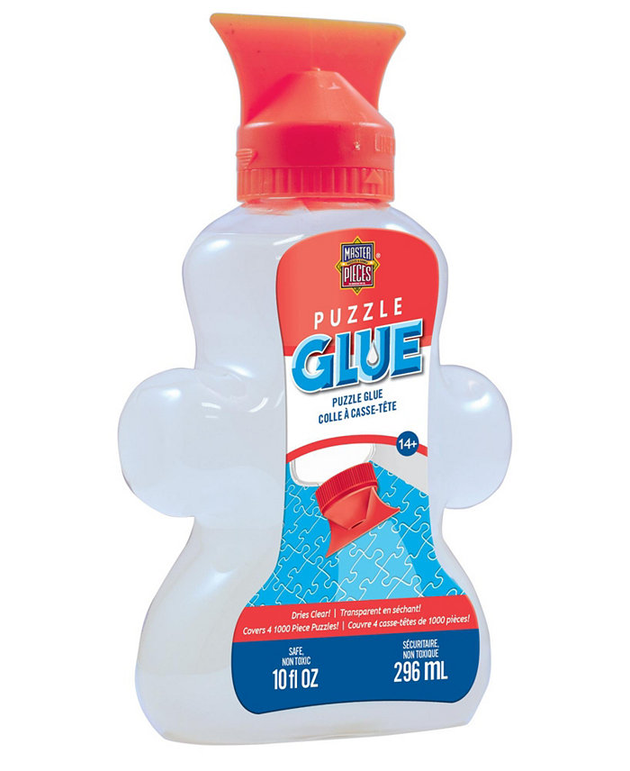 MasterPieces Puzzles Puzzle Glue - Shaped bottle - 10 oz - With Spreader - Clear