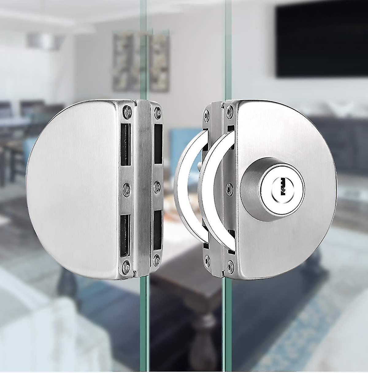 No Drilling Stainless Steel Glass Door Double Glass Door Center Glass Door Double Sliding Door Glass Door