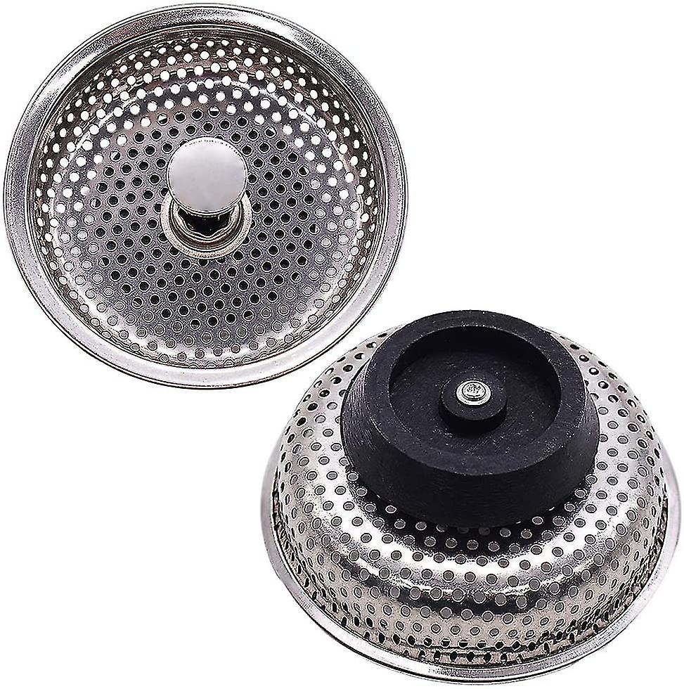 Other Sink Accessory 2 Pieces Sink Strainer， Stainless Steel Drain Stopper， Sink Stopper Hole Strainer For Kitchen Sink Replacement Parts 85mm Diamete