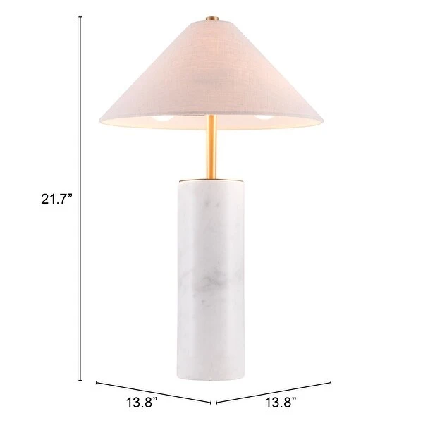 Aspen Park Table Lamp Beige and White