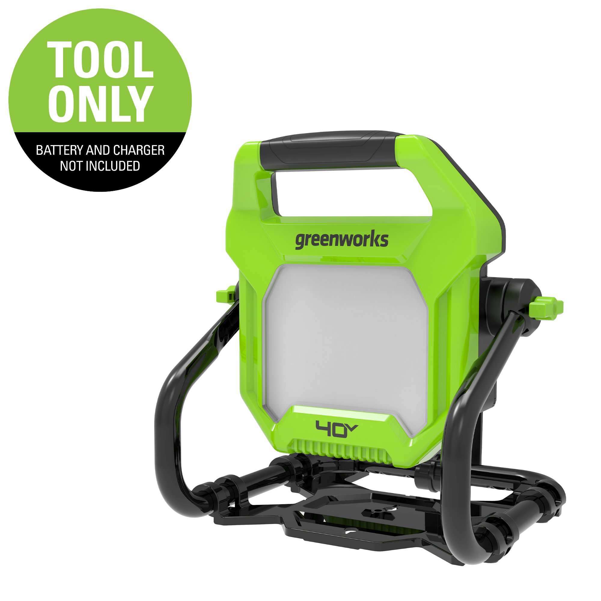 40V AC/ DC 2000 Lumen LED Work Light | Greenworks Tools