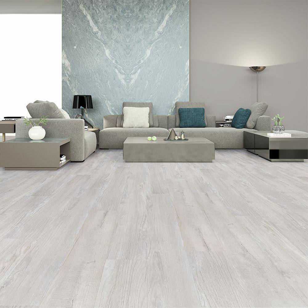 ACQUA FLOORS Wild Silverthorne 20 MIL x 7.2 in. W x 48 in. L Click Lock Waterproof Luxury Vinyl Plank Flooring (28.8 sqftcase) AF55651