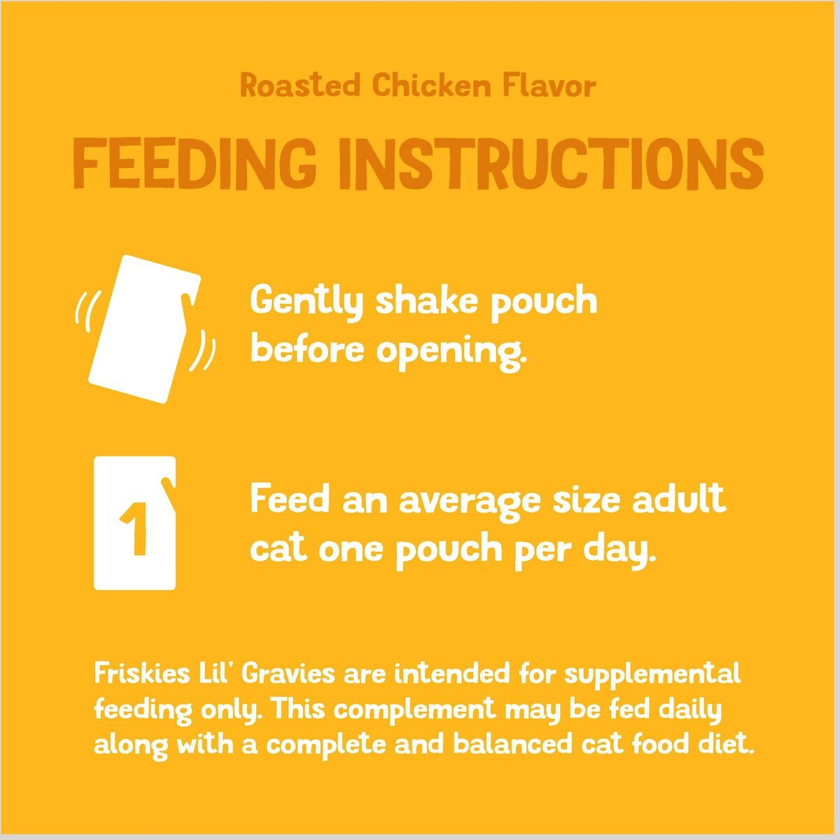 Friskies Lil' Gravies Roasted Chicken Flavor Cat Food Complement， 1.55-oz， case of 16