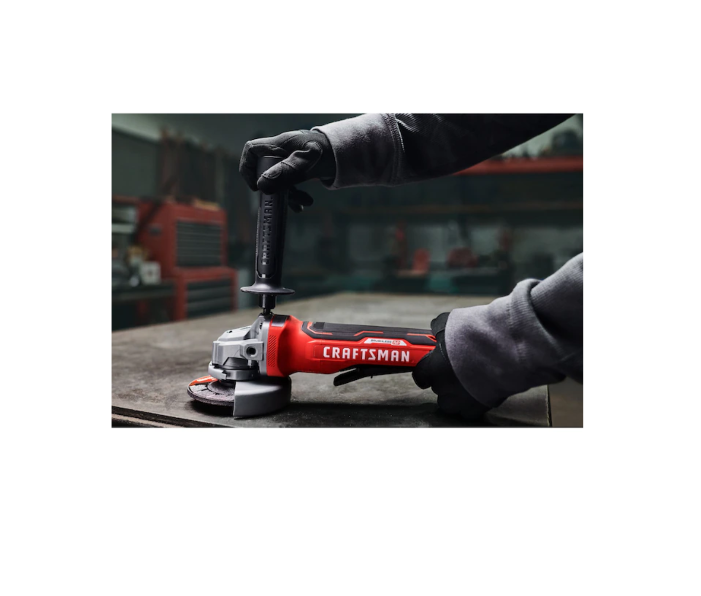 CRAFTSMAN CMCG451B V20 RP 4.5-in 20-volt Max Paddle Switch Brushless Cordless Angle Grinder