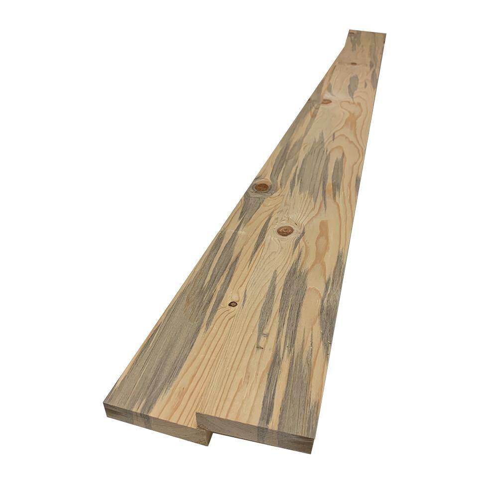 Swaner Hardwood 1 in. x 4 in. x 6 ft. # 3 Common Blue Stain Pine S4S Square Board (2-Pack) OL04031672BSP