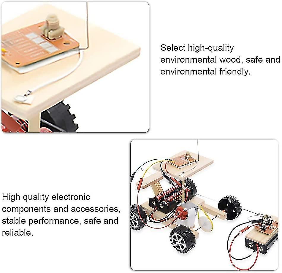 Assembly Car Model， Diy Assembled Rc Car Toy Electric Remote Control Vehicle Kit Kids Hand