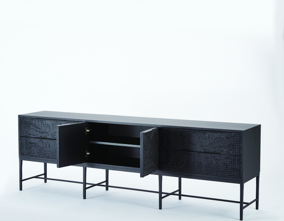 Kyoto Media Cabinet   Transitional   Entertainment Centers And Tv Stands   by HedgeApple  Houzz