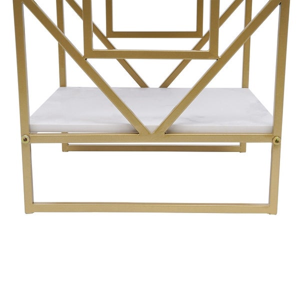 2-Tier Versatile Bedside Tables Metal Frame Side Tables