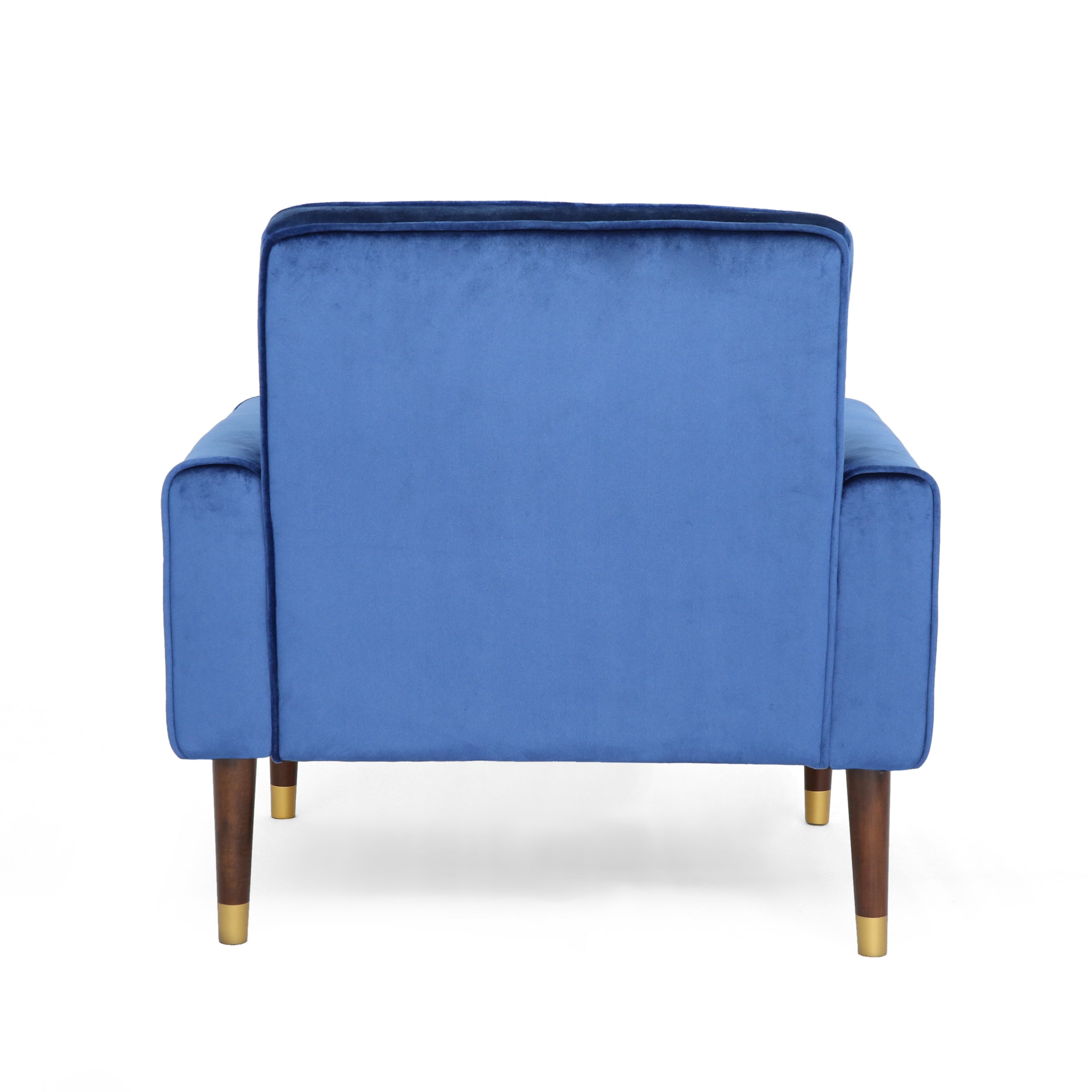 Betsy Velvet Armchair, Modern Glam, Button-Tufted, Waffle Stitching