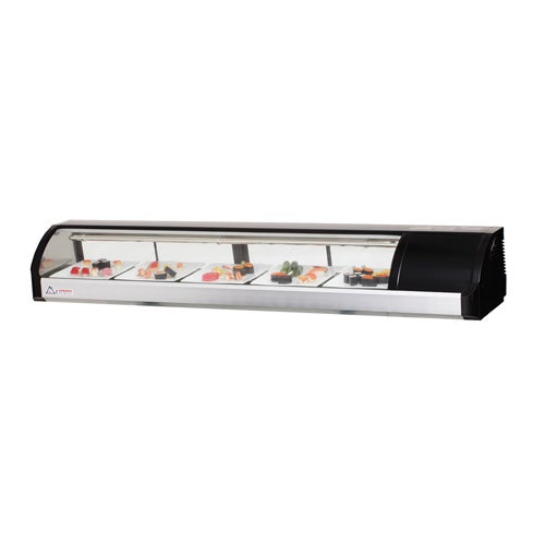 Everest ESC71R Refrigerated Display Case， Countertop， 2.54 Cu. Ft. Cap.