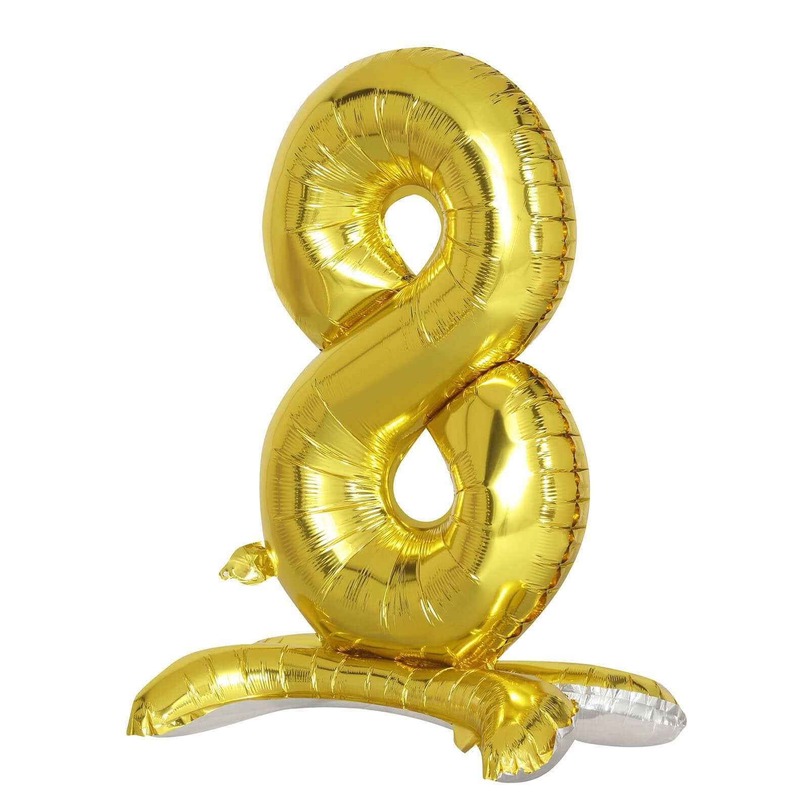 Gold Self Standing Helium/Air Mylar Foil Letter and Number Balloons 27