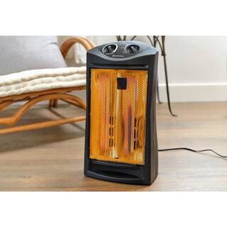 Comfort Zone 1500-Watt Electric Quartz Infrared Radiant Tower Heater CZQTV007BK