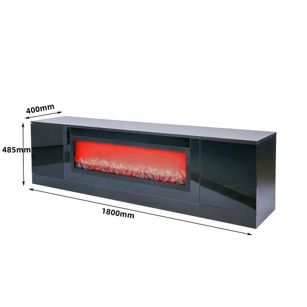 Modern TV Stand with 2 Lockers  Middle Partition Can be Removed to Insert the 38\