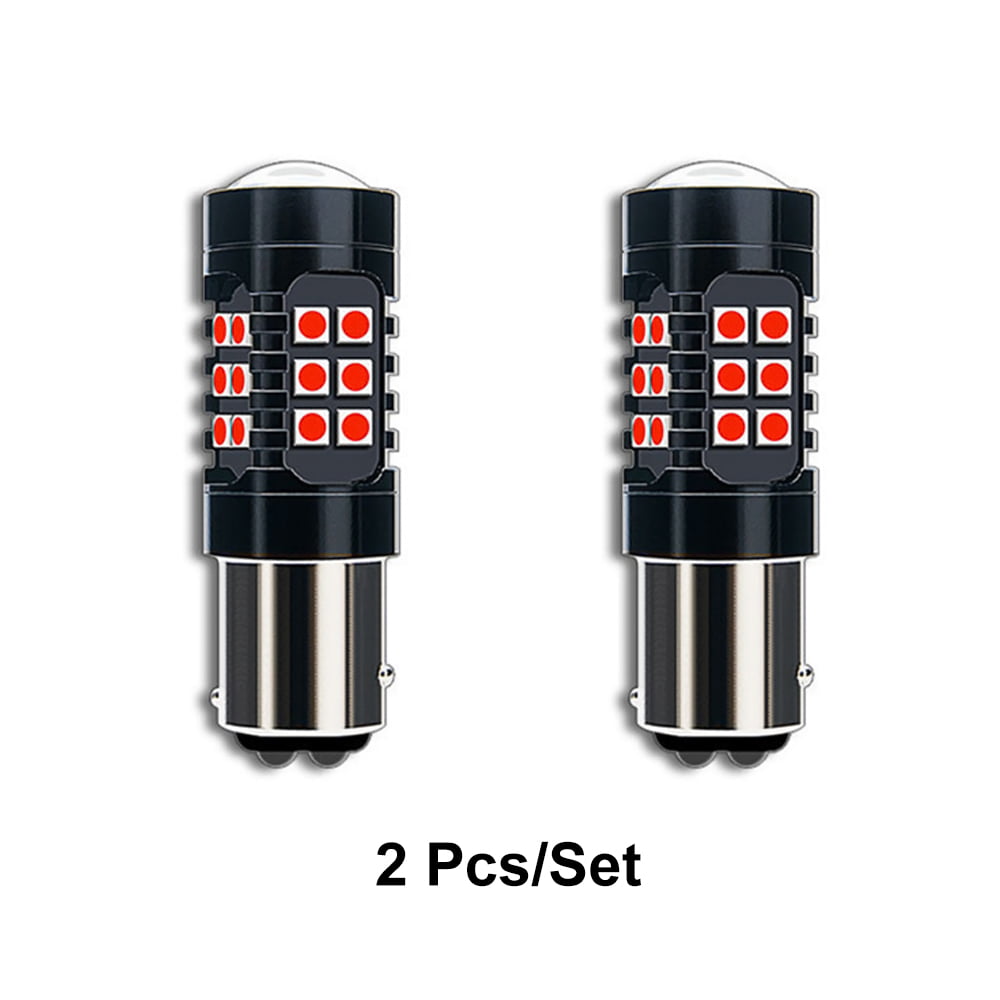 Podofo 2pcs 1157 3030 Car LED Replacement Bulbs Strobe Flashing Brake/Stop Bulbs Tail Blinking Light Safety Warning 6500K-7000K