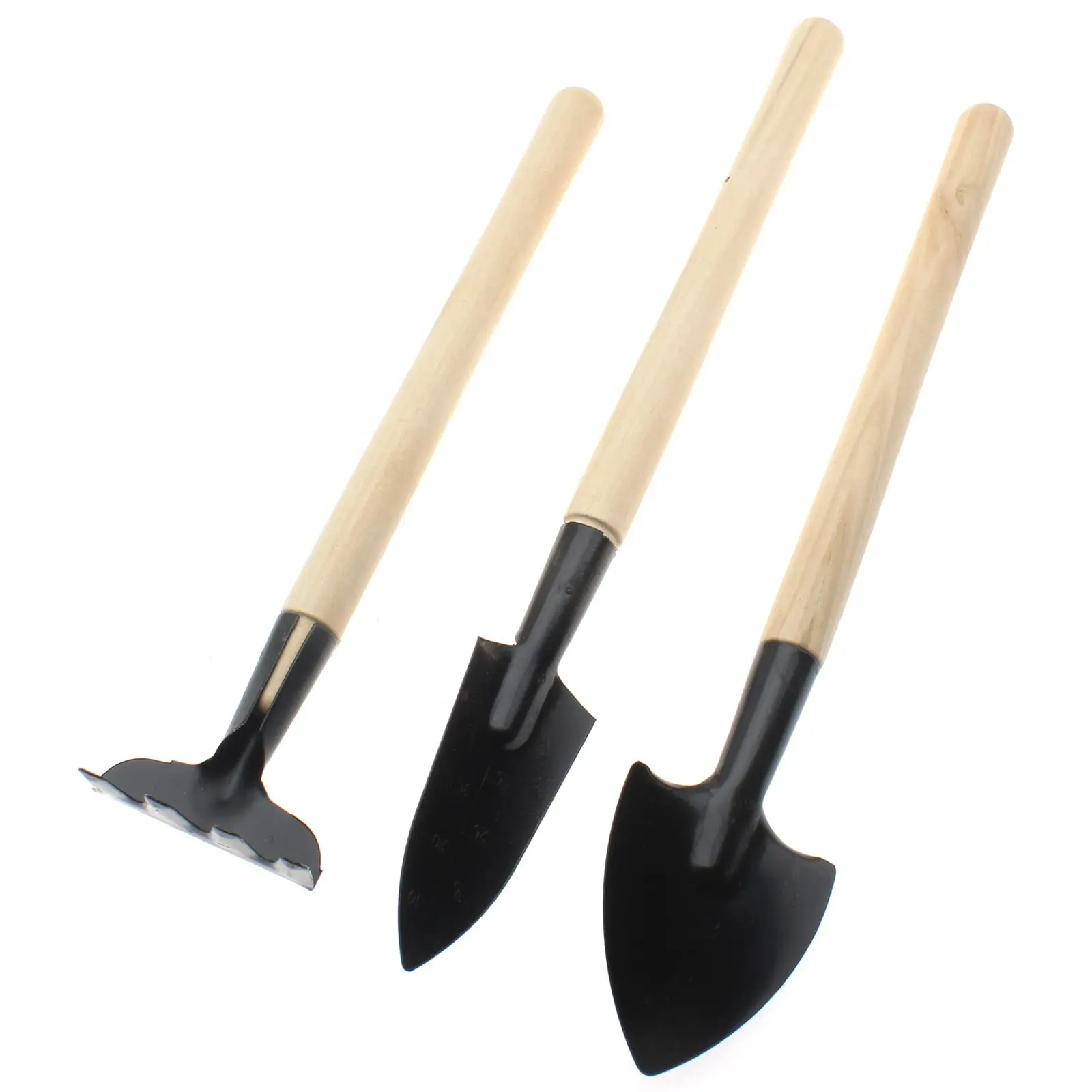 3PCS Hot sale  Metal / Wooden Mini Garden Tool Garden Hand Tools Trowel Cultivator