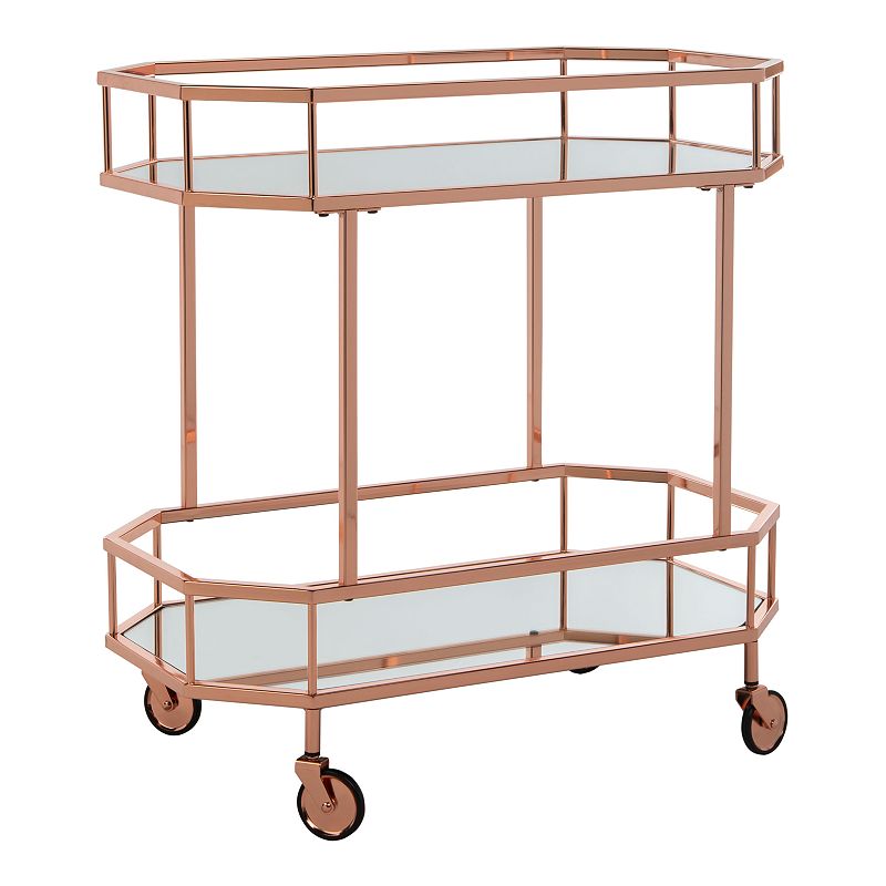 Safavieh Silva 2-Tier Octagon Bar Cart