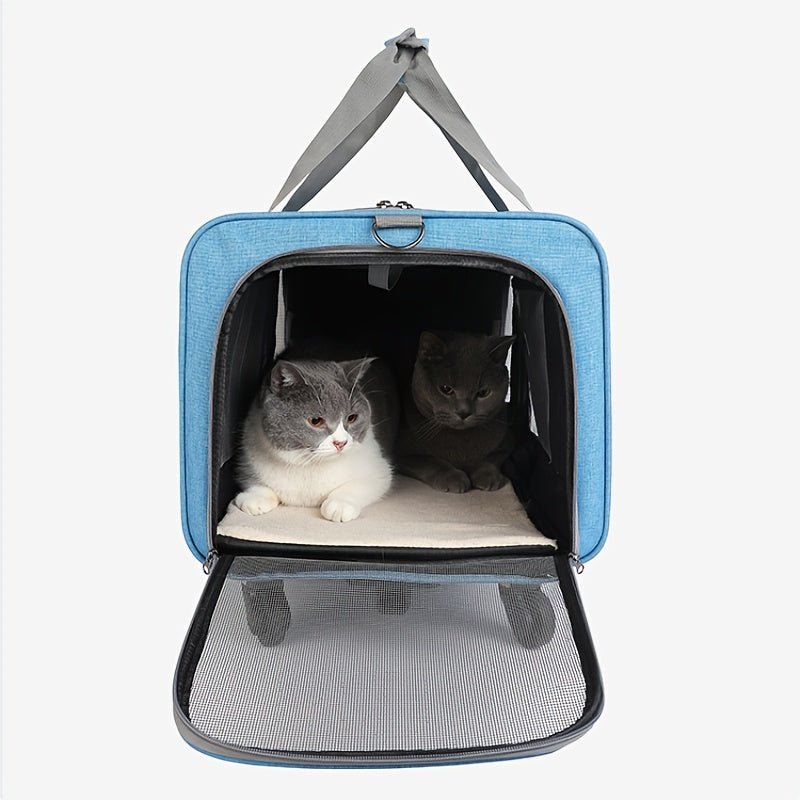 Portable Pet Carrier Bag， Pet Carrier Stroller For Small Medium Dogs and Cats， Outdoor Pet Trolley