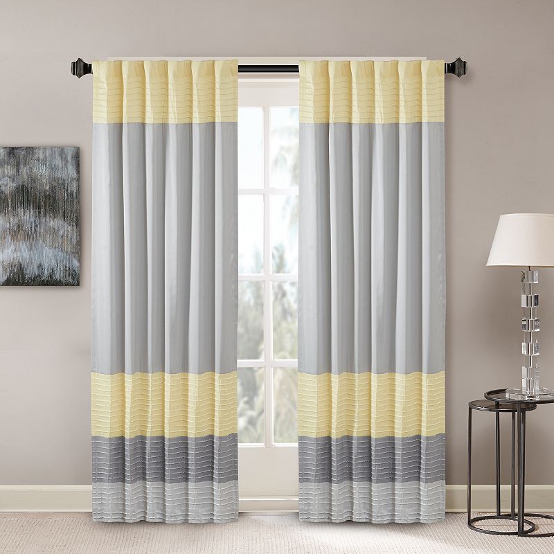 Madison Park Eastridge Light Filtering 1-Panel Rod Pocket Window Curtain - 50'' x 84''