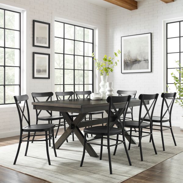 Hayden 9Pc Dining Set W/Camille Chairs