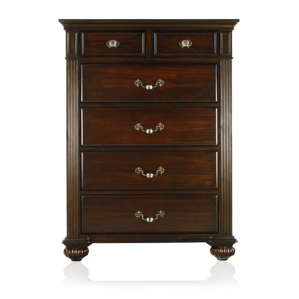 Furniture of America Vame Traditional Walnut 3-piece Bedroom Set - - 9170161