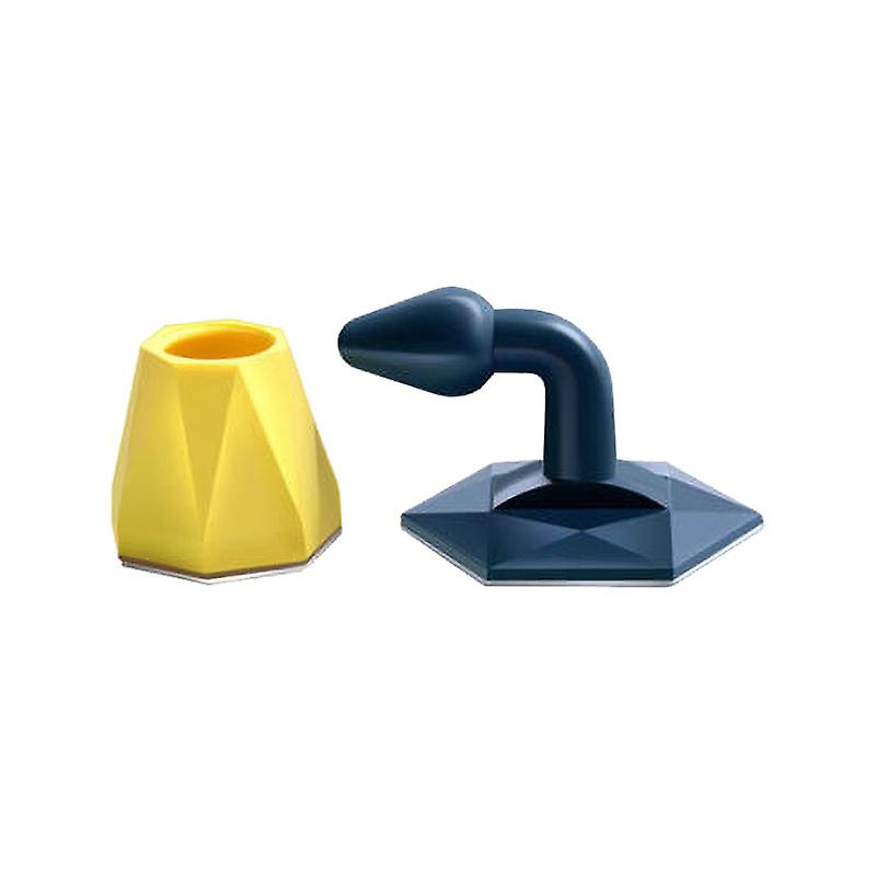 2pcs Mute Non-punch Silicone Door Stopper Touch Toilet Wall Absorption Door Plug Anti-bump Door Holder Gear Gate Resistance Door Stop