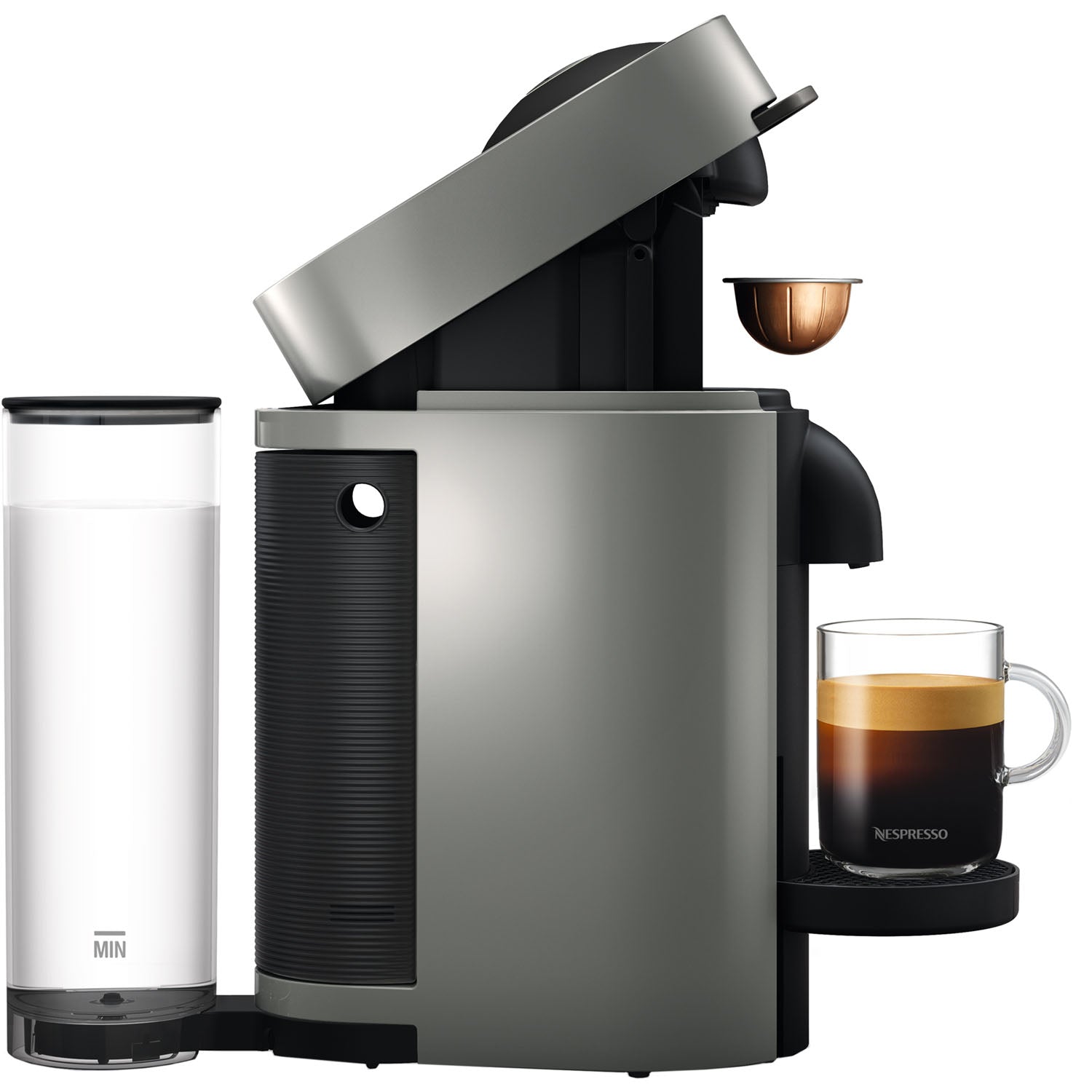 Nespresso VertuoPlus Coffee and Espresso Maker by De'Longhi, Gray