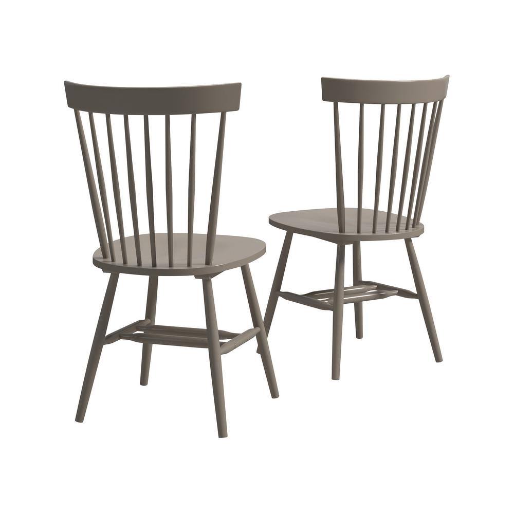 SAUDER New Grange Gray Spindle Back Dining Chair Set of 2 Chairs included 427842