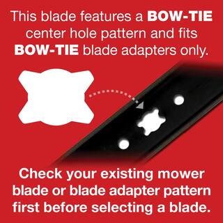 Troy-Bilt Original Equipment 3-in-1 Blade for 23 in. Walk-Behind Lawn Mowers with a Bow-Tie Center Hole OE# 942-05019 742-05019 490-100-Y141