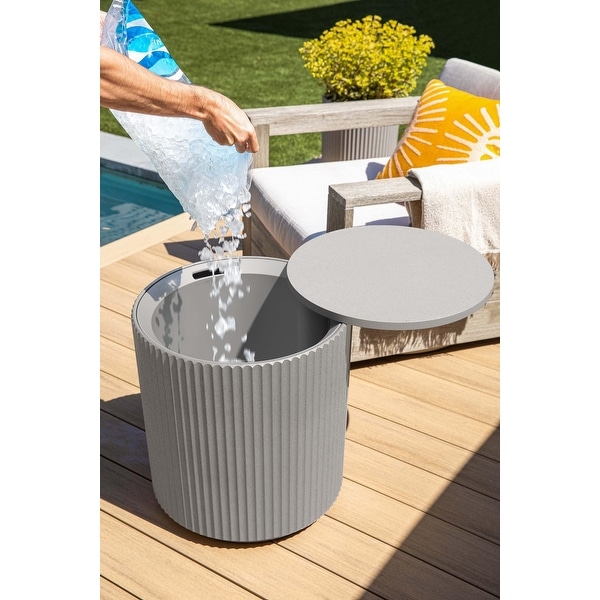 Outdoor Cooler Side Table