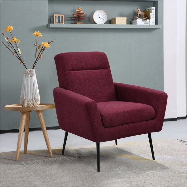 Upholstered Fabric Accent Chair