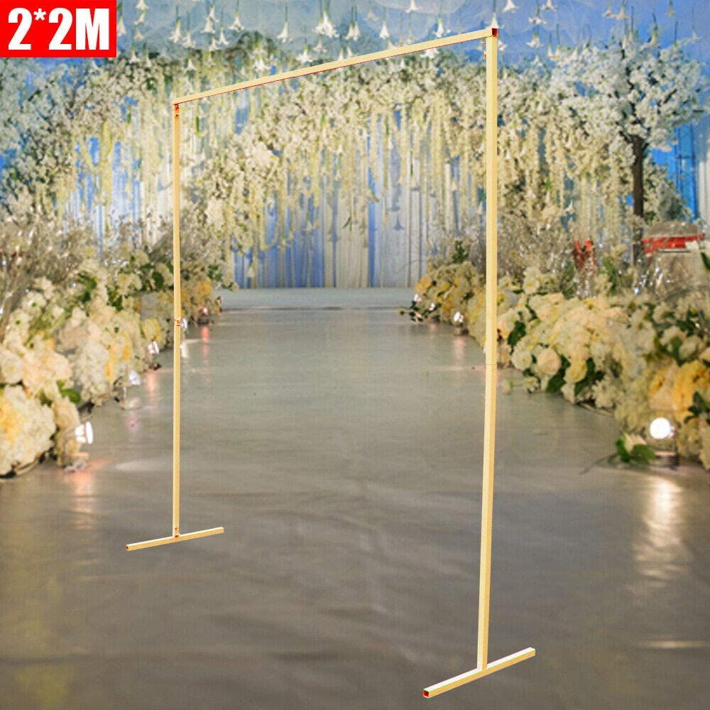 MONIPA Metal Framework Backdrop Stand Square Wedding Arch Garden Climbing Plants Arbor Party Backdrop Entrance Decoration