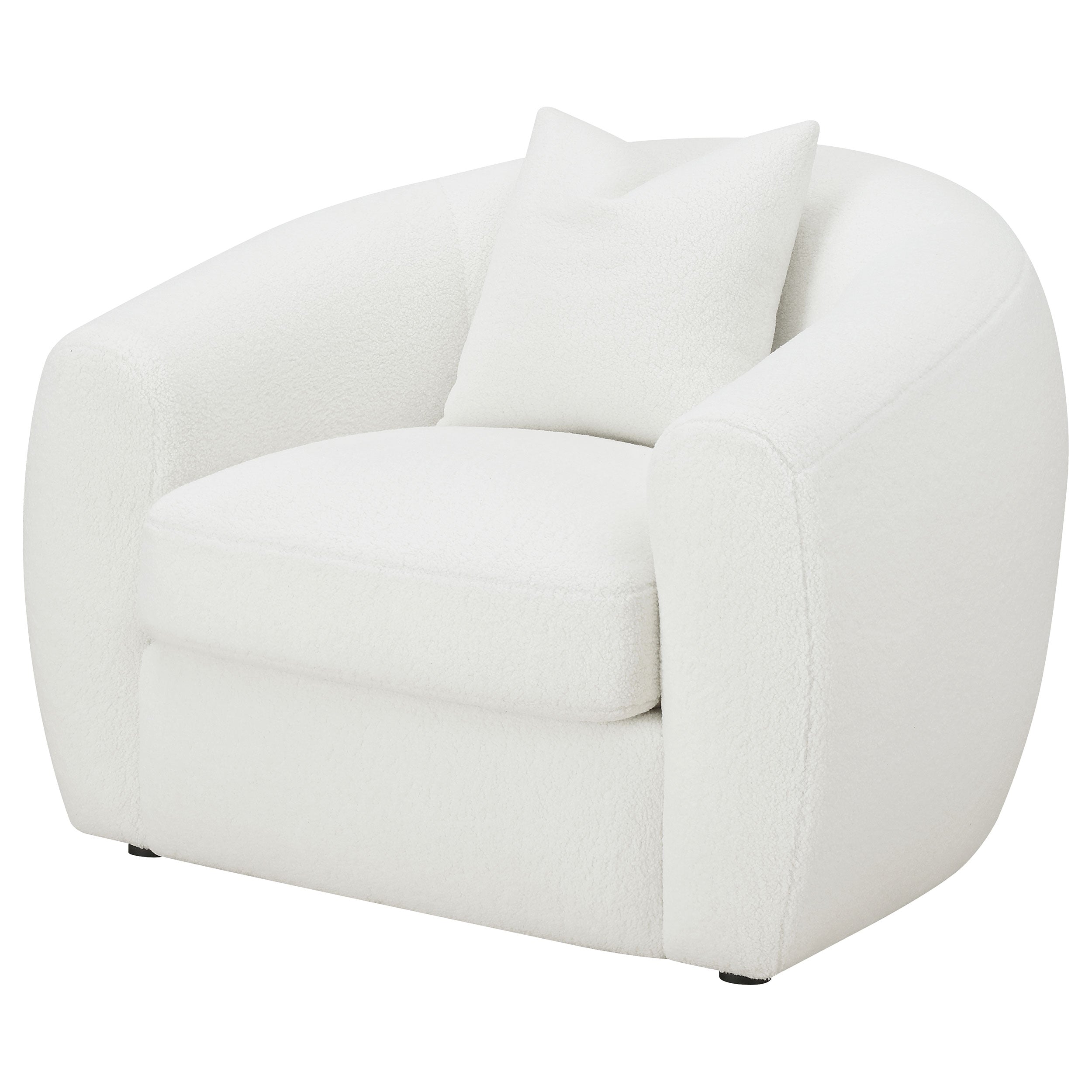 Isabella Upholstered Tight Back Chair White-509873