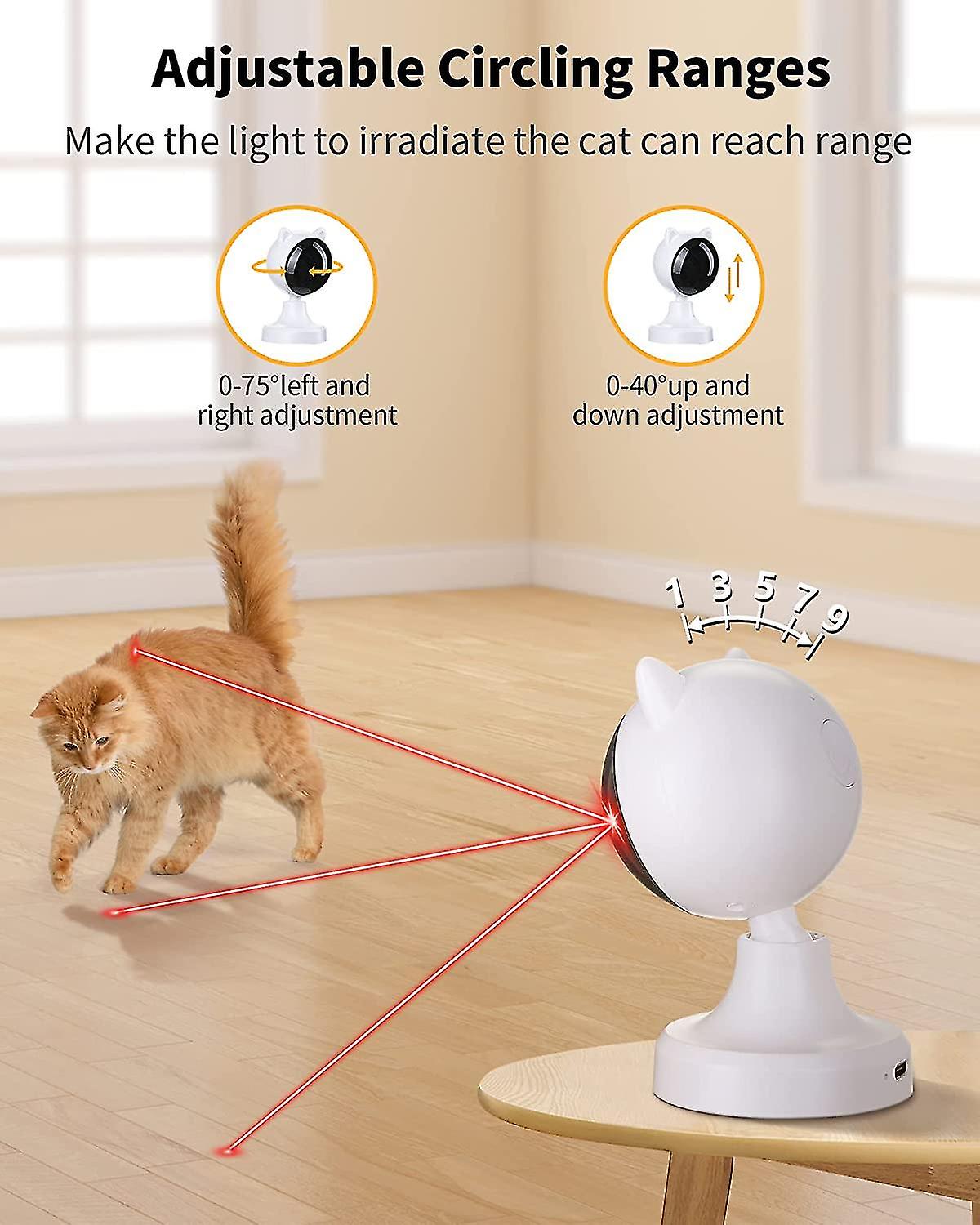 Automatic Laser Cat Toy， Rechargeable Cat Toys For Indoor Cats/dogs/puppy Interactive Cat Toy