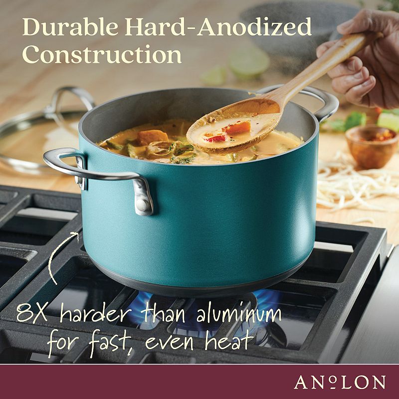 Anolon Achieve 4-qt. Hard-Anodized Nonstick Saucepot with Lid