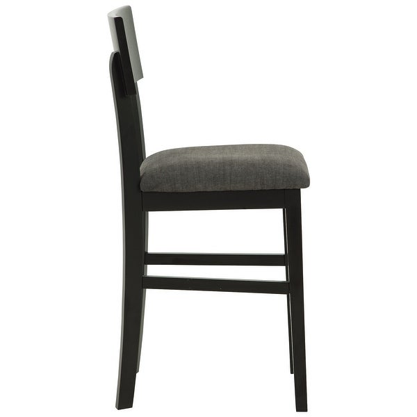 Ashley Furniture Chanzen Gray/Black Upholstered Barstool (Set of 2) - 18