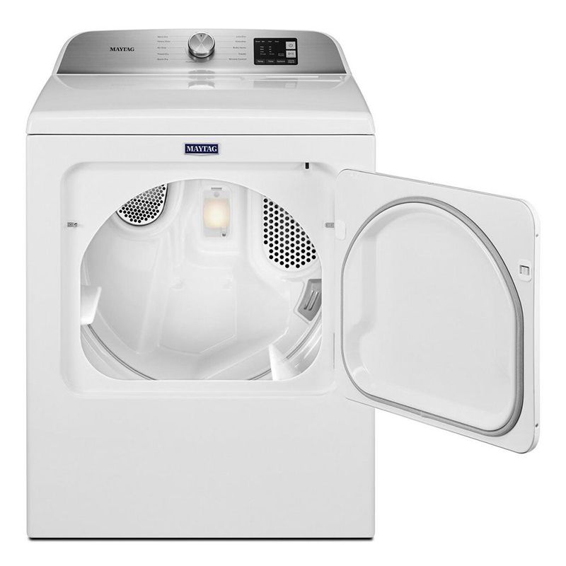 Maytag 7 Cu. Ft. White Front Load Gas Dryer With Moisture Sensing