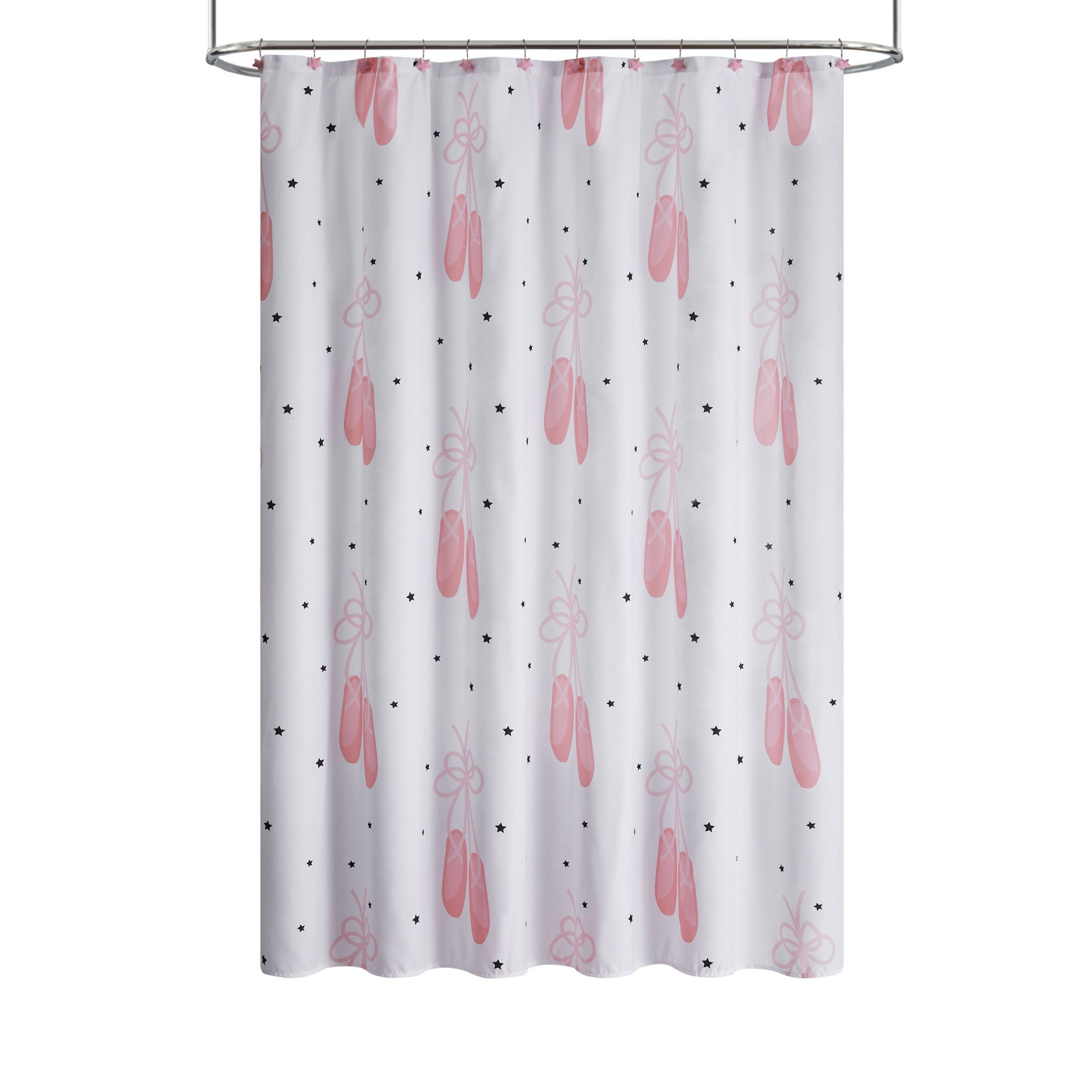 Olivia and Finn Ballet 16-Piece Shower Curtain Bath Set， Grey