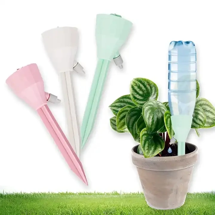 Wholesale Adjustable Automatic Watering Stakes Plant Water Funnel Driper Self  for watering flowers and plants