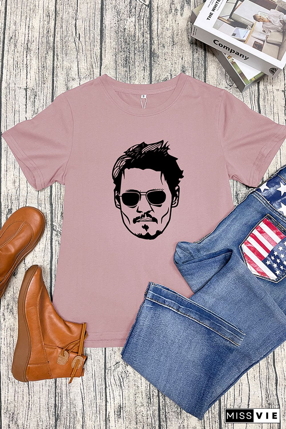 Johnny Depp Trial Graphic T-Shirt Wholesale