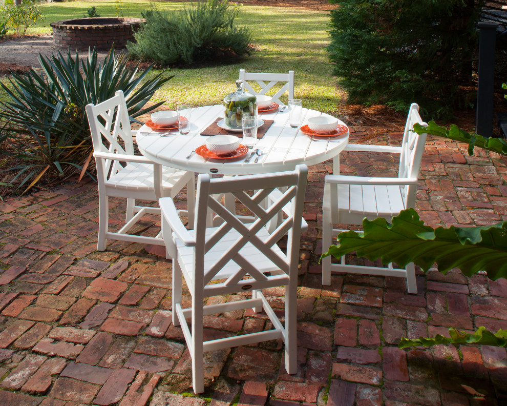 Polywood Chippendale 5 Piece Dining Set   Transitional   Outdoor Dining Sets   by POLYWOOD  Houzz