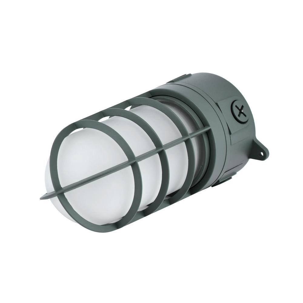 Commercial Electric 150-Watt Gray IndoorOutdoor Area Incandescent Vapor Tight Light EW10500GY