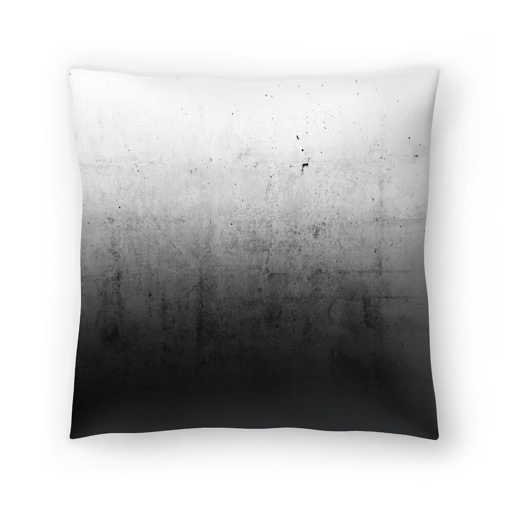 Black Ombre   Decorative Throw Pillow