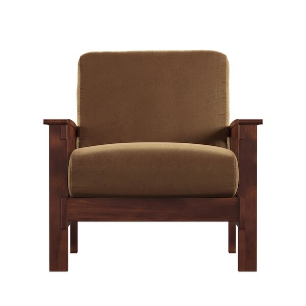 Hills Mission-Style Oak Accent Chair by iNSPIRE Q Classic