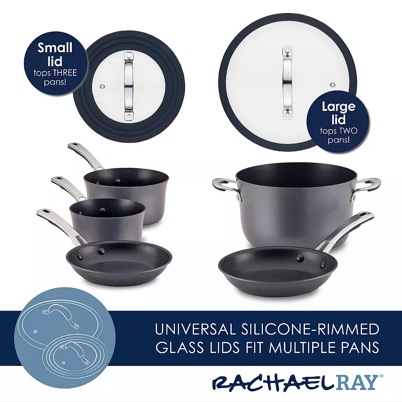 Rachael Ray Cook + Create 11-pc. Hard-Anodized Nonstick Cookware Set