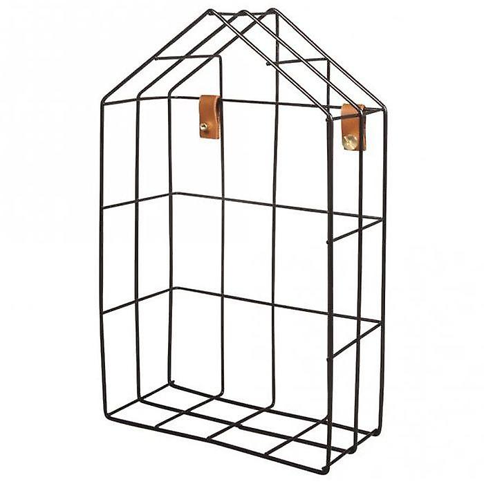 House Wire Shelf 16 x 7 x 25 cm - Black